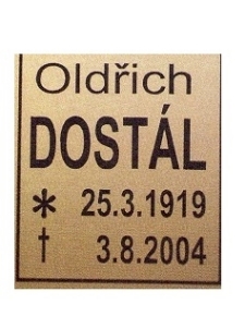 Obrázek pro kategorii Štítky, nápisy na urny