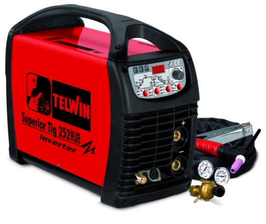Obrázek Svářečka TIG - Superior TIG 252 AC/DC - HF/LIFT VRD SET Telwin