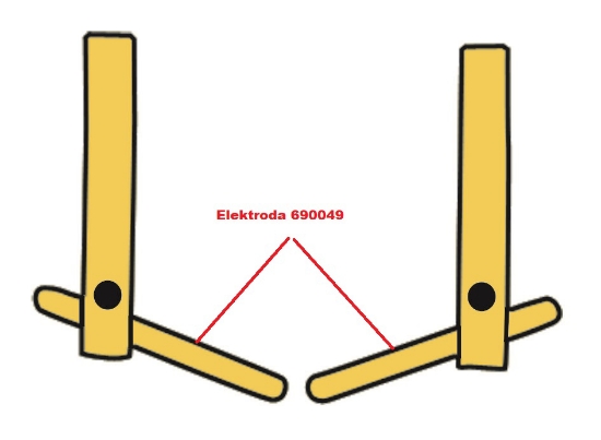 Obrázek Elektroda pro čelisti XA2 Telwin 690049
